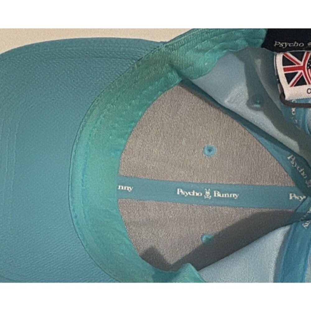psycho bunny Accessories baseball cap AdjustableSeafoam Blue Skulls Size S Read - Picture 8 of 8
